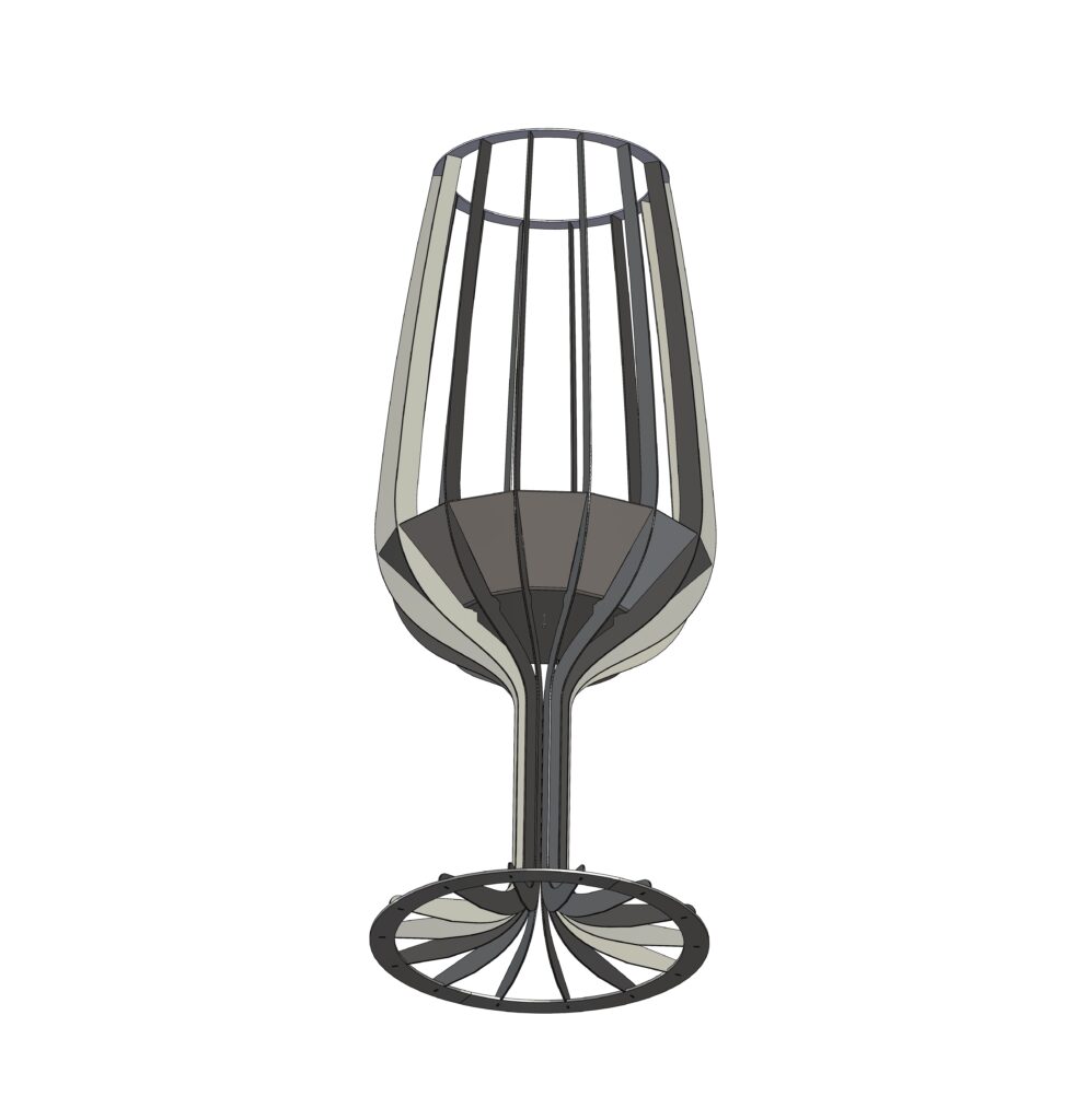 Luxury Fire Pit | Designer Outdoor Fire Pit for Backyards Champagne Glass Firepit