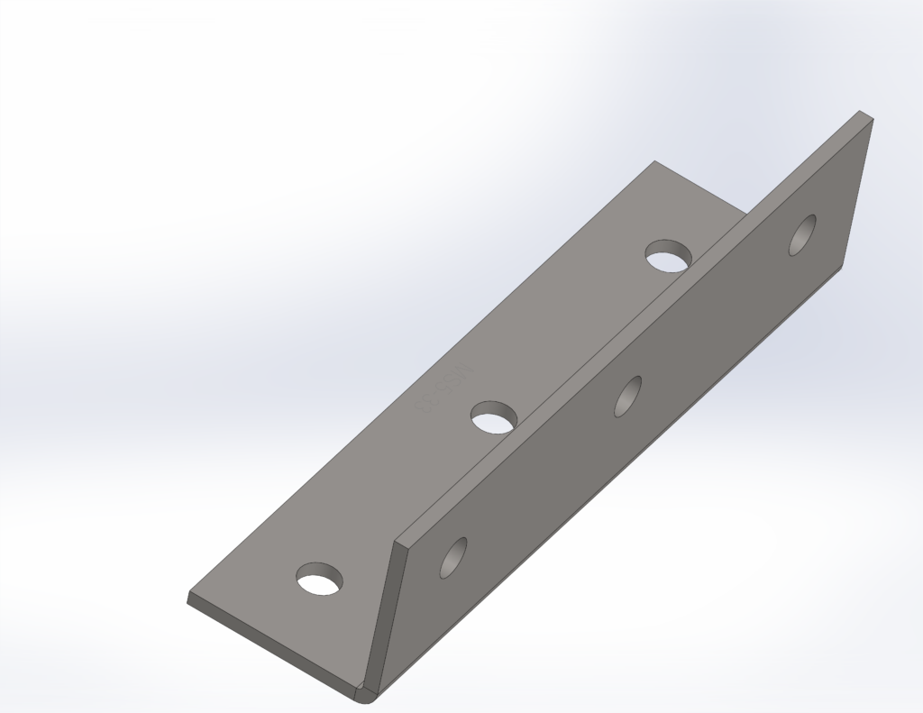 M12 Structural Angle Bracket | 65mm x 65mm x 240mm Heavy Duty RLC 65 x 65 x 5 x 240mm M12 Structural Angle Bracket