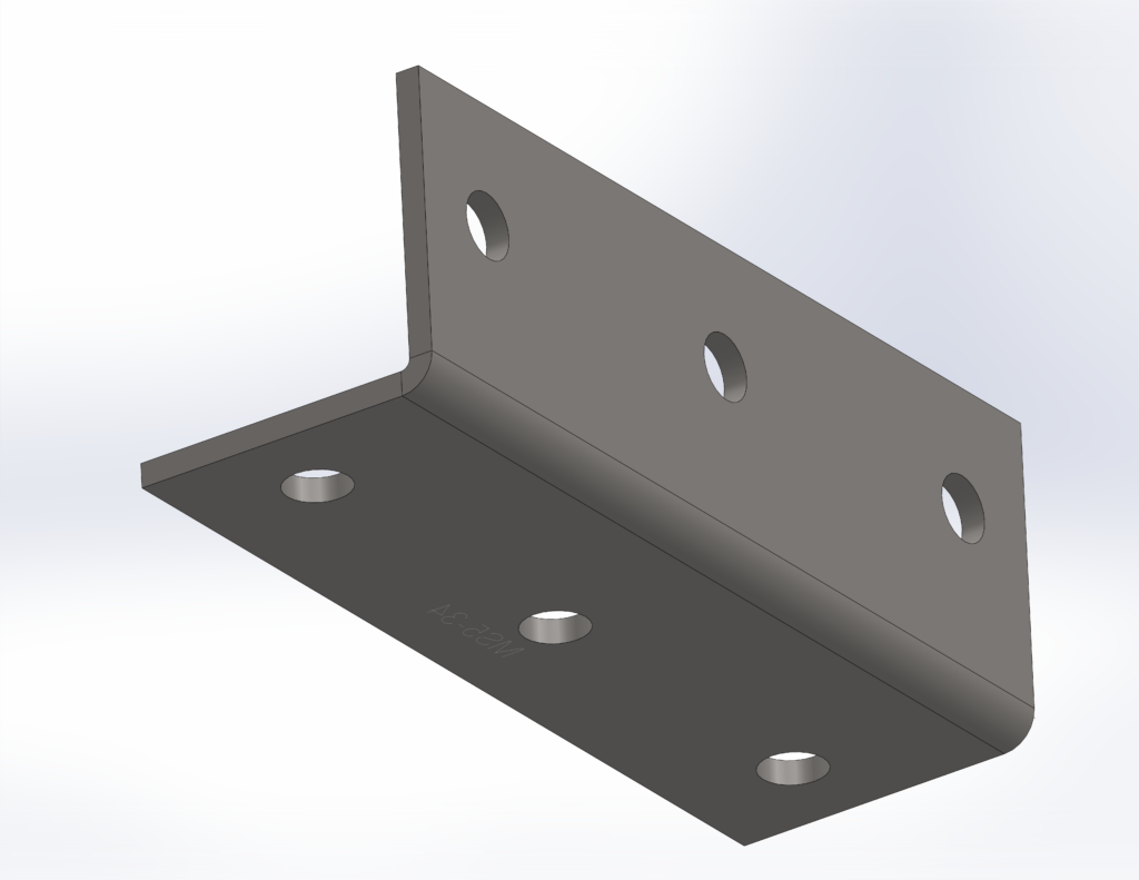 M12 Structural Angle Bracket 65x190mm | Industrial Grade RLC 65 x 65 x 5 x 190mm M12 Structural Angle Bracket
