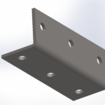 M12 Structural Angle Bracket 65x190mm | Industrial Grade RLC 65 x 65 x 5 x 190mm M12 Structural Angle Bracket