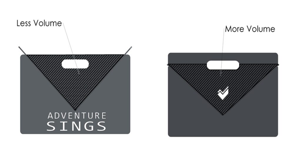 Image showcasing the Adventure Knights Firepit with a compact 450mm x 400mm x 270mm design, featuring a unique V-shaped bowl for increased firewood capacity and efficient burning. This innovative design ensures higher heat output and longer burn times compared to the Adventure Kings model