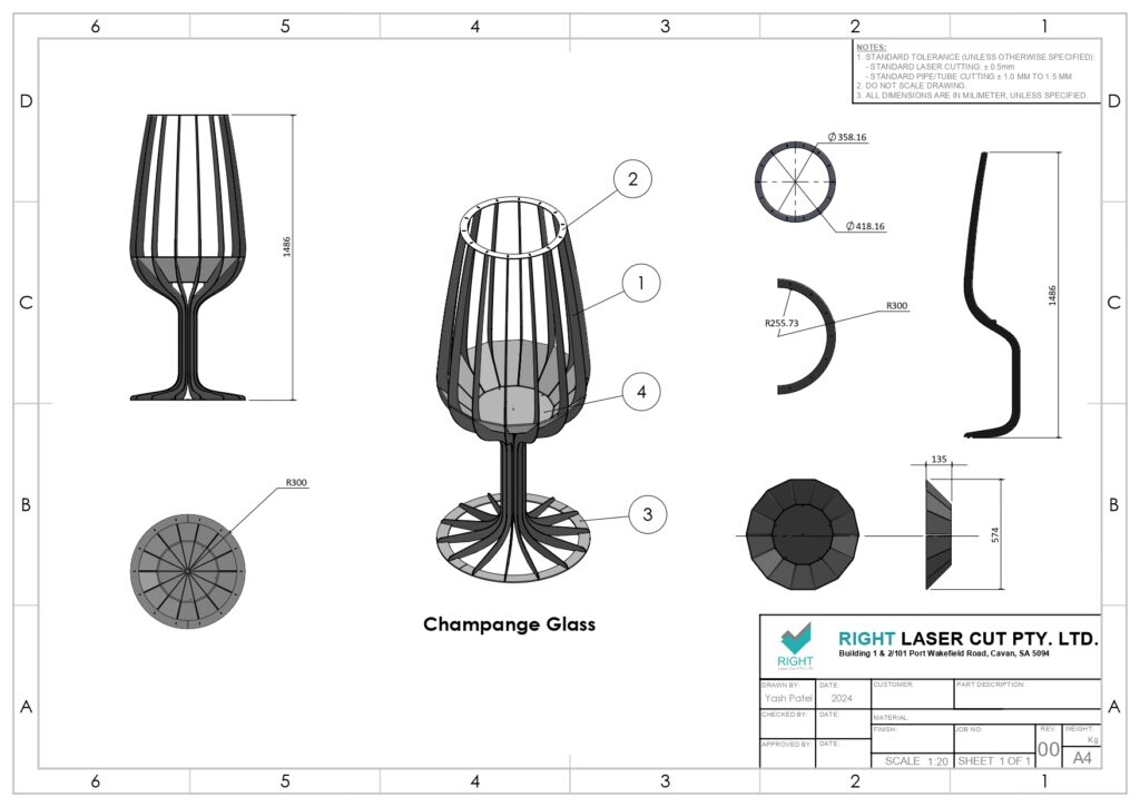 Luxury Fire Pit | Designer Outdoor Fire Pit for Backyards Champagne Glass Firepit