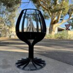 Wine Glass Firepit | Elegant Outdoor Fire Pit for Entertaining Wine Glass Firepit