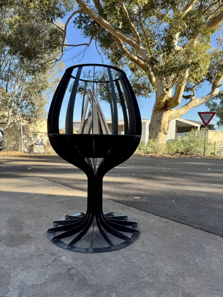 Wine Glass Firepit | Elegant Outdoor Fire Pit for Entertaining Wine Glass Firepit