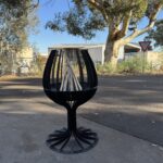 Wine Glass Firepit | Elegant Outdoor Fire Pit for Entertaining Wine Glass Firepit