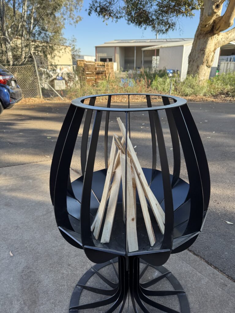 Wine Glass Firepit | Elegant Outdoor Fire Pit for Entertaining Wine Glass Firepit