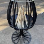 Wine Glass Firepit | Elegant Outdoor Fire Pit for Entertaining Wine Glass Firepit
