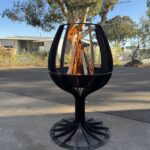 Wine Glass Firepit | Elegant Outdoor Fire Pit for Entertaining Wine Glass Firepit