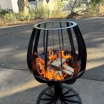 Wine Glass Firepit | Elegant Outdoor Fire Pit for Entertaining Wine Glass Firepit