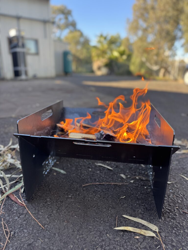 Portable Fire Pit | Camping Fire Pit with Grill Aussie Knights Firepit – The King of Adventure Firepits