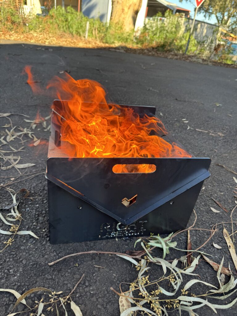 Portable Fire Pit | Camping Fire Pit with Grill Aussie Knights Firepit – The King of Adventure Firepits