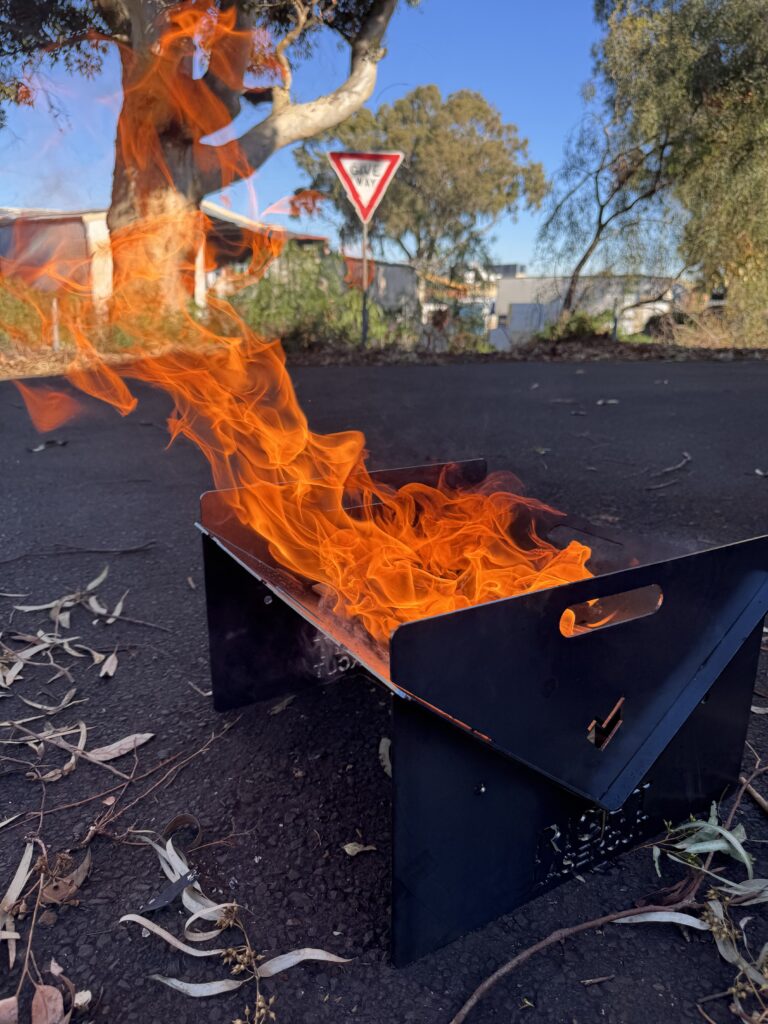 Portable Fire Pit | Camping Fire Pit with Grill Aussie Knights Firepit – The King of Adventure Firepits