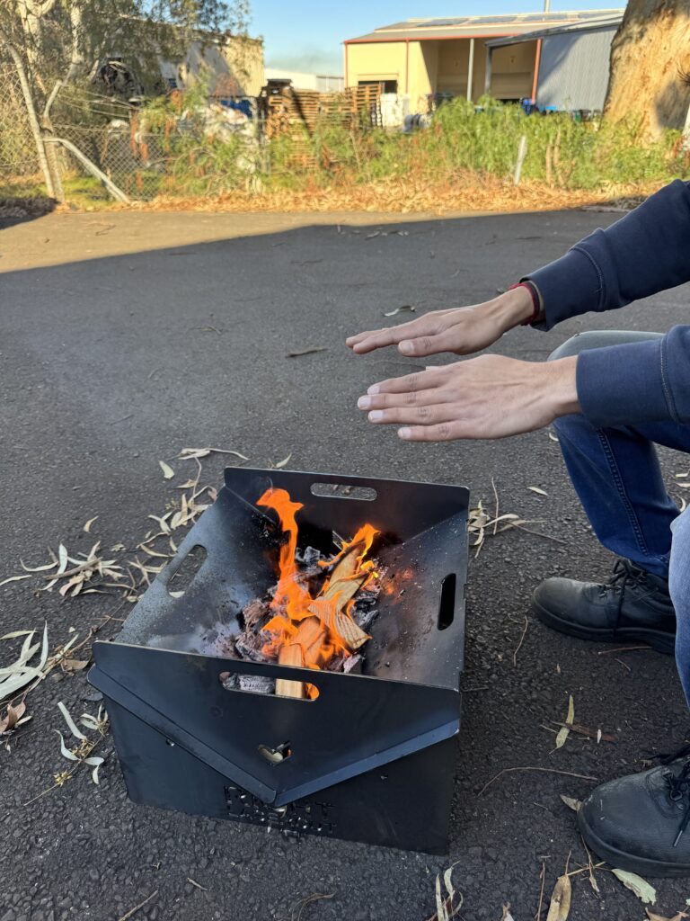 Portable Fire Pit | Camping Fire Pit with Grill Aussie Knights Firepit – The King of Adventure Firepits